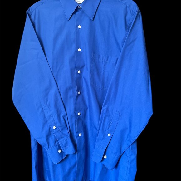 VanHeusen Brand,  regular fit 15.5 and 32/33, Royal Blue long sleeves - Picture 4 of 5